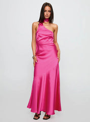 Elixaire Scarf Maxi Dress Pink