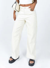 Hailie Denim Jeans Cream
