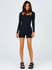 Sara Romper Black Tall