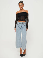 Charet Off The Shoulder Top Black