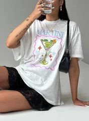 Martini Oversized Tee White