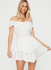 The Love Galore Romper White Tall