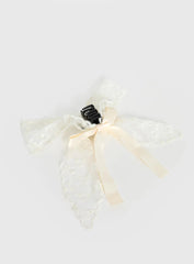 Bellarosa Lace Bow White