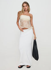 Quinnie Strapless Top Cream