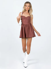 Lyle Mini Dress Brown