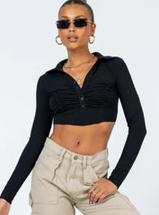 Barlee Long Sleeve Top Black
