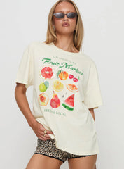 Fruit Market Oversized Tee White