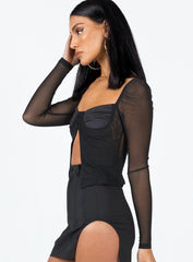 Bremmer Long Sleeve Top Black