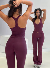 Fast Track Longline Active Tank Top Plum