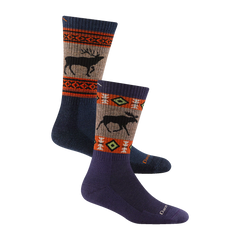 Men's and Women's Hiker Boot Sock 2-Pack Hiking Socks