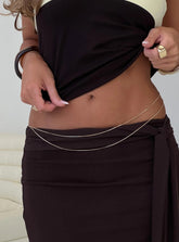 Dressed Up Dainty Chain Belt Gold