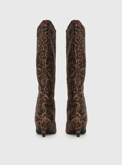 Billini Jovie Knee High Boots Leopard