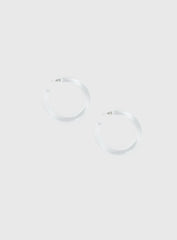 Stars Shine Hoop Earrings Clear