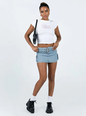 Iconic Cargo Mini Skirt Denim