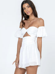 Karolina Romper White