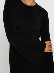 Amersham Long Sleeve Maxi Dress Black
