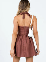 Lyle Mini Dress Brown
