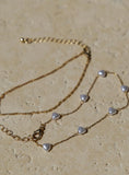 Sakina Pearl Anklet Pack Gold