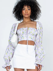 Portia Long Sleeve Top Lilac