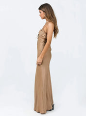 Emily Maxi Dress Brown