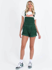 Kacey Short Overalls Khaki Tall