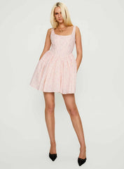 Bridgitte Corset Mini Dress Floral