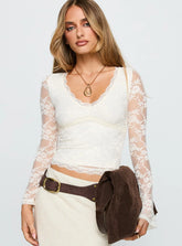 Pitter Long Sleeve Top Cream