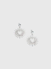 Manifest It Heart Earrings Silver