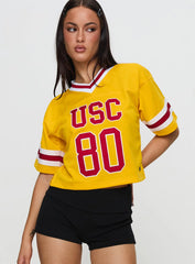 USC Football Jersey Gold