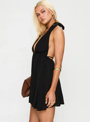 Saddler Mini Dress Black