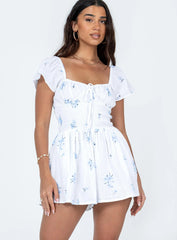 Front Row Romper White