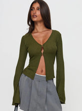 Allona Long Sleeve Top Green
