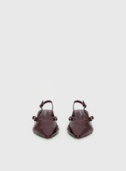 Therapy Irving Slingback Heels Burgundy