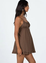 Empress Of Love Mini Dress Brown