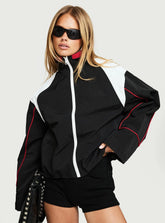 Shoreline Windbreaker Noir / White