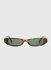 Bowery Slim Sunglasses Tort / Green