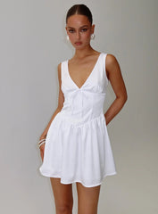 Soul Shining Mini Dress White