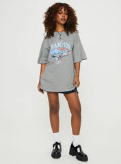 Champ Graphic Tee Grey Marle