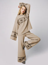 Anok Star Pants Brown Cream