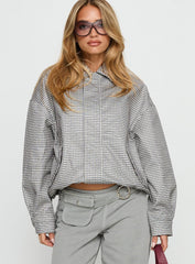 Kenny Bomber Jacket Cream Check