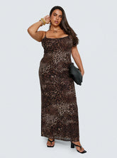 Knox Maxi Dress Leopard Curve