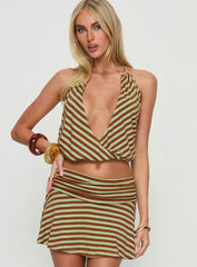 Desire More Plunge Neck Top Multi