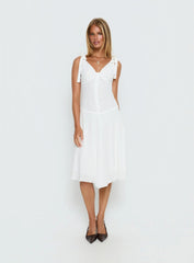 Danira Midi Dress White
