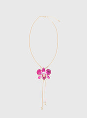 Nowah Orchid Necklace Gold