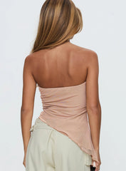 Paxon Asymmetrical Top Beige