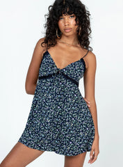 Emilee Floral Romper Navy