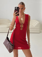 Steward Mini Dress Red Petite