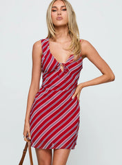 Nadiah Mini Dress Red Stripe