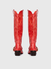 Rhode Cowboy Boots Red