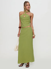 Eleganza Maxi Skirt Green